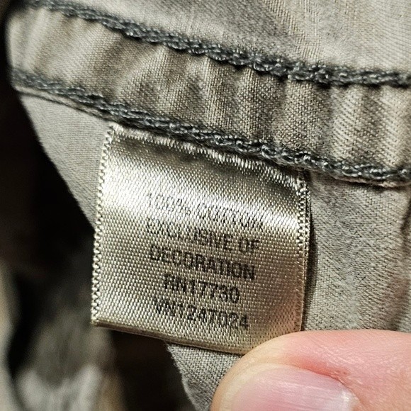 Converse One Star Olive Green Military Jacket Size Small - Picture 5 of 7